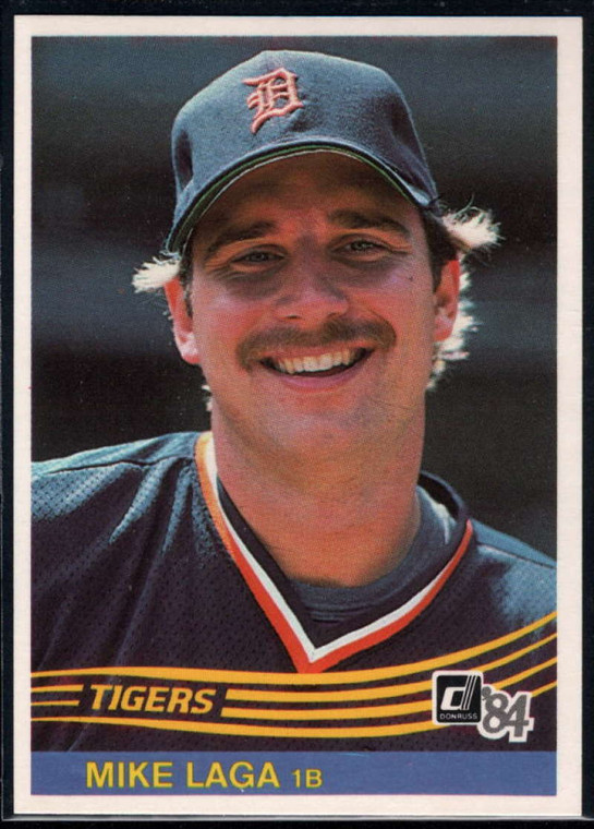 1984 Donruss #491 Mike Laga VG RC Rookie Detroit Tigers 