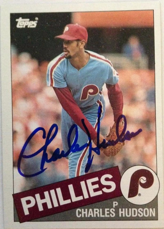 Charles Hudson Autographed 1985 Topps #379