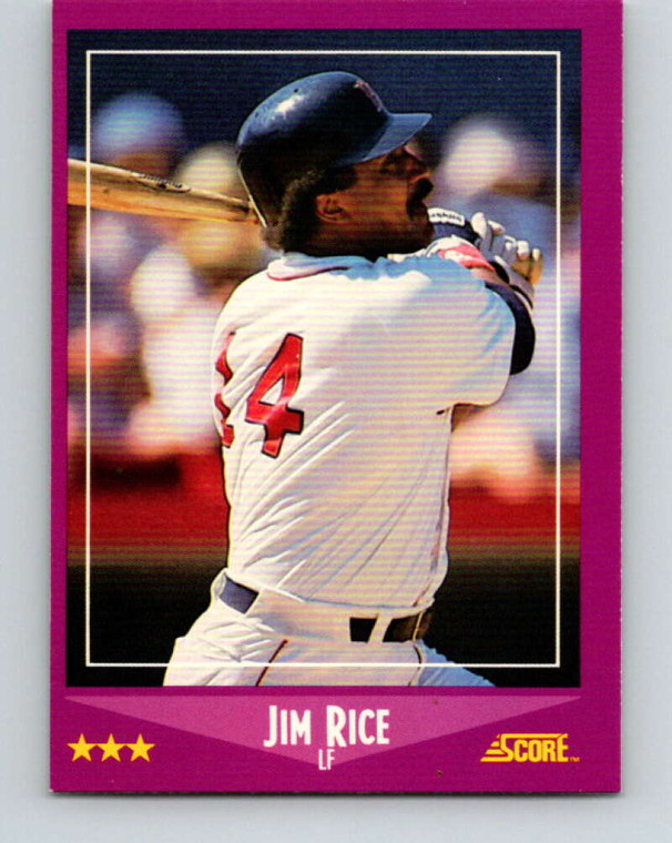 1988 Score #14 Jim Rice VG Boston Red Sox 