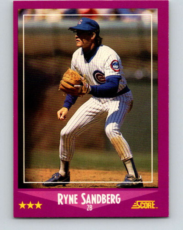 1988 Score #26 Ryne Sandberg VG Chicago Cubs 