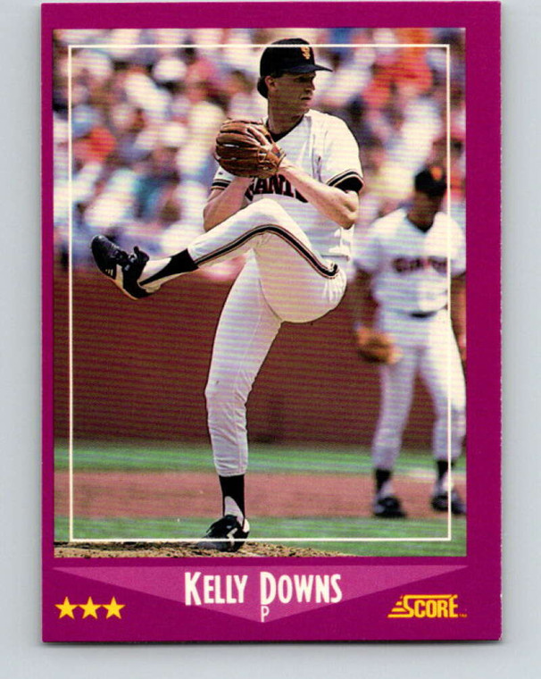 1988 Score #27 Kelly Downs VG San Francisco Giants 