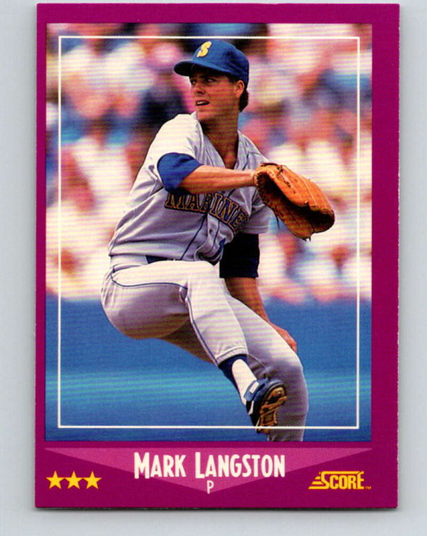 1988 Score #30 Mark Langston VG Seattle Mariners 