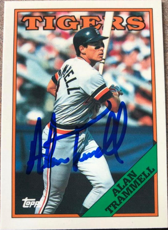 Alan Trammell Autographed 1988 Topps Tiffany #320