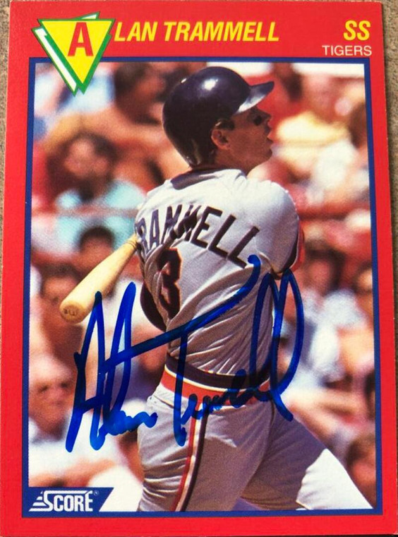 Alan Trammell Autographed 1989 Score Baseball's 100 Hottest Players #7