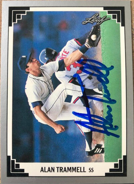 Alan Trammell Autographed 1991 Leaf #351