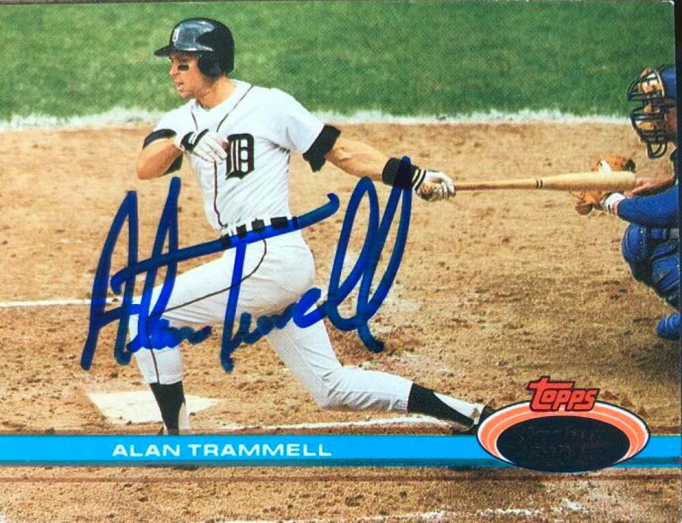 Alan Trammell Autographed 1991 Stadium Club #63