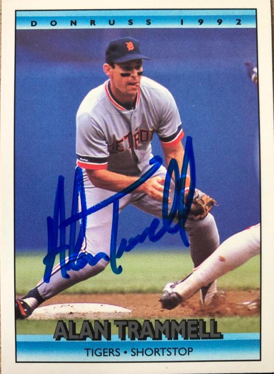 Alan Trammell Autographed 1992 Donruss #164