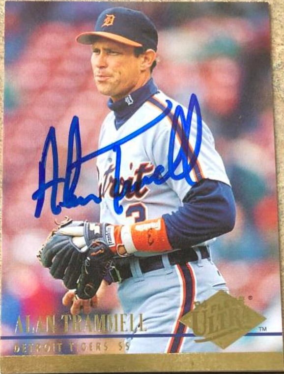 Alan Trammell Autographed 1994 Fleer Ultra #358