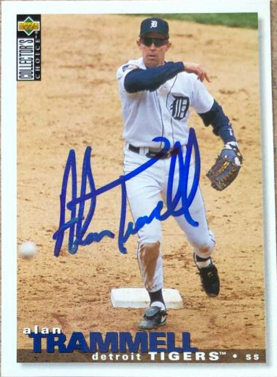 Alan Trammell Autographed 1995 Collector's Choice #471