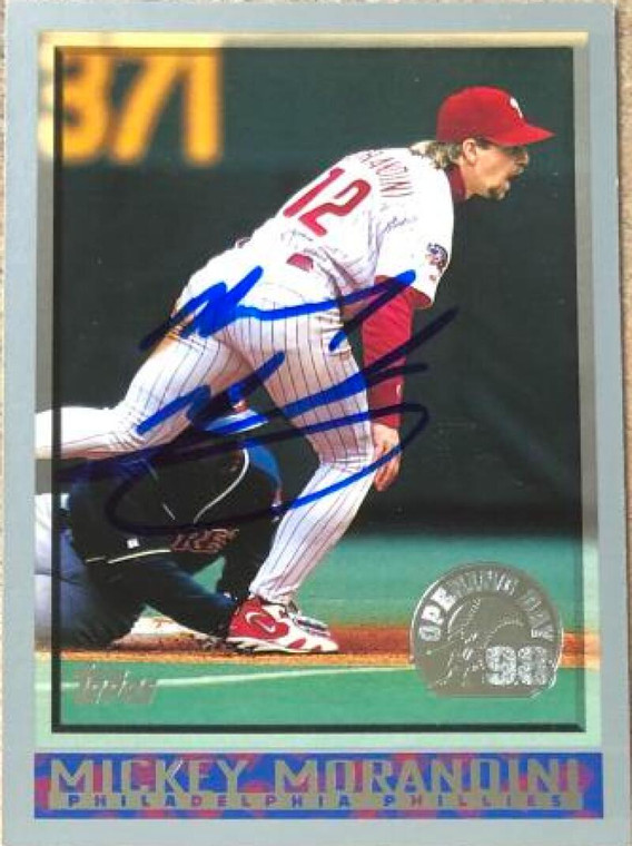 Mickey Morandini Autographed 1998 Topps Opening Day #106