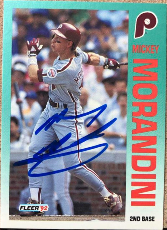 Mickey Morandini Autographed 1992 Fleer #539