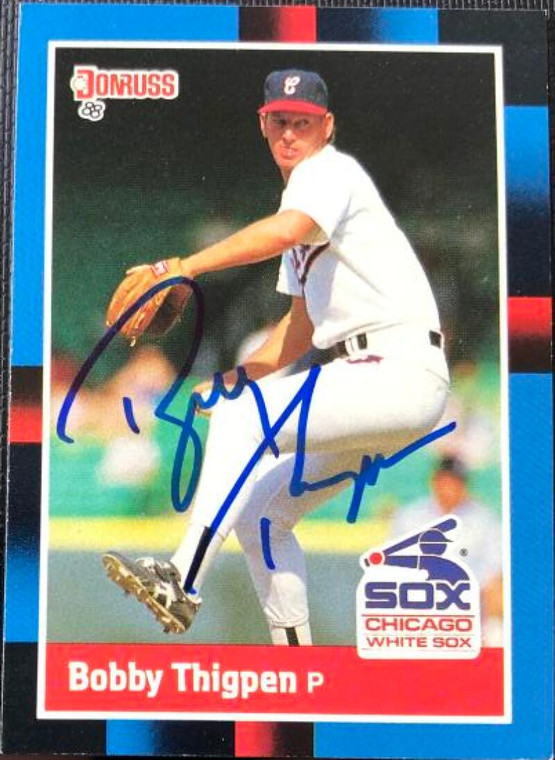 Bobby Thigpen Autographed 1988 Donruss #247