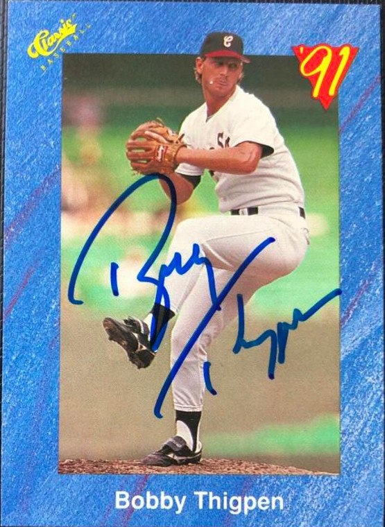 Bobby Thigpen Autographed 1991 Classic I #T31