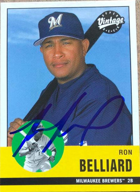 Ronnie Belliard Autographed 2001 Upper Deck Vintage #188