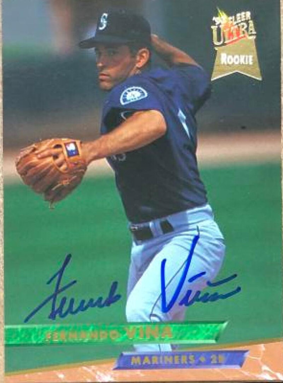 Fernando Vina Autographed 1993 Fleer Ultra #625 Rookie Card