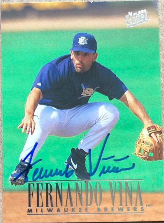 Fernando Vina Autographed 1996 Fleer Ultra #370