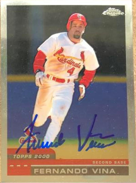 Fernando Vina Autographed 2000 Topps Traded & Rookies #T116