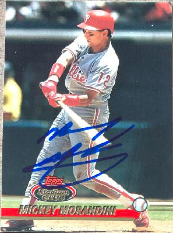 Mickey Morandini Autographed 1993 Stadium Club #449