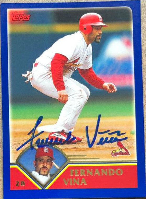 Fernando Vina Autographed 2003 Topps #223