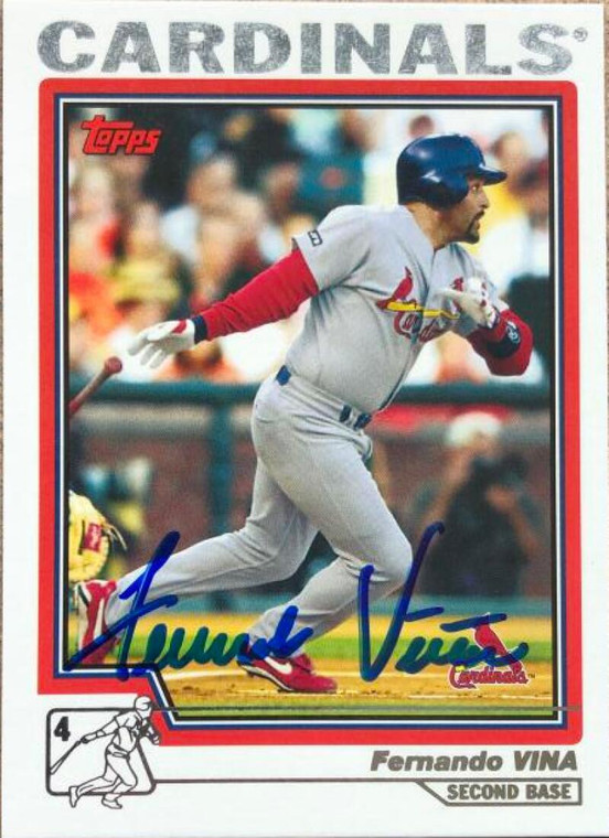 Fernando Vina Autographed 2004 Topps #73