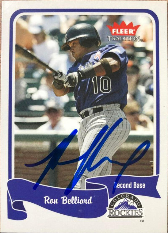 SOLD 105761 Ronnie Belliard Autographed 2004 Fleer Tradition #117