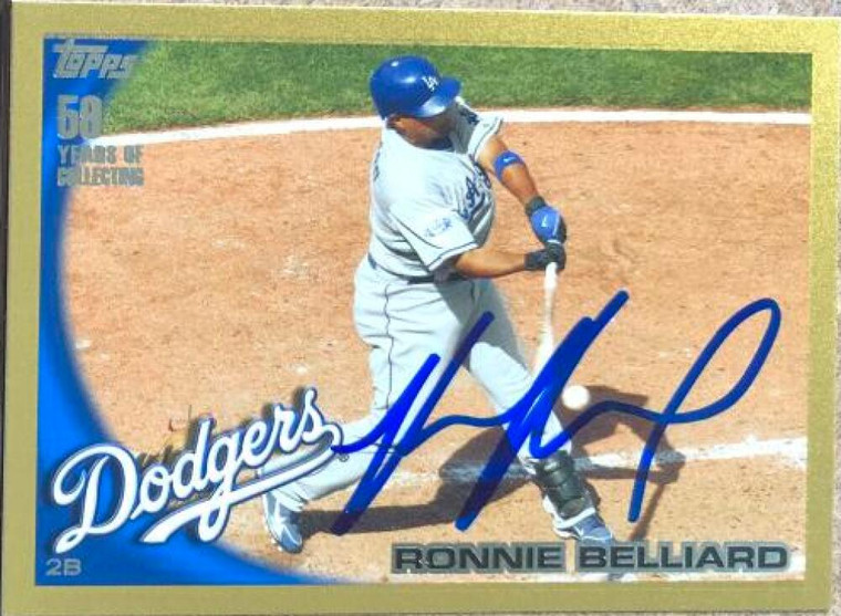 Ronnie Belliard Autographed 2010 Topps Update - Gold #US-66