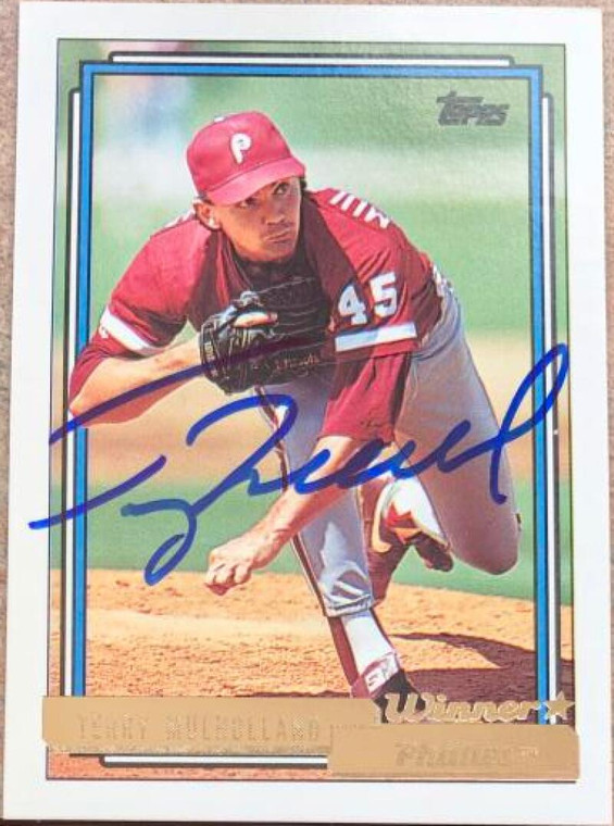 Terry Mulholland Autographed 1992 Topps Gold Winner #719