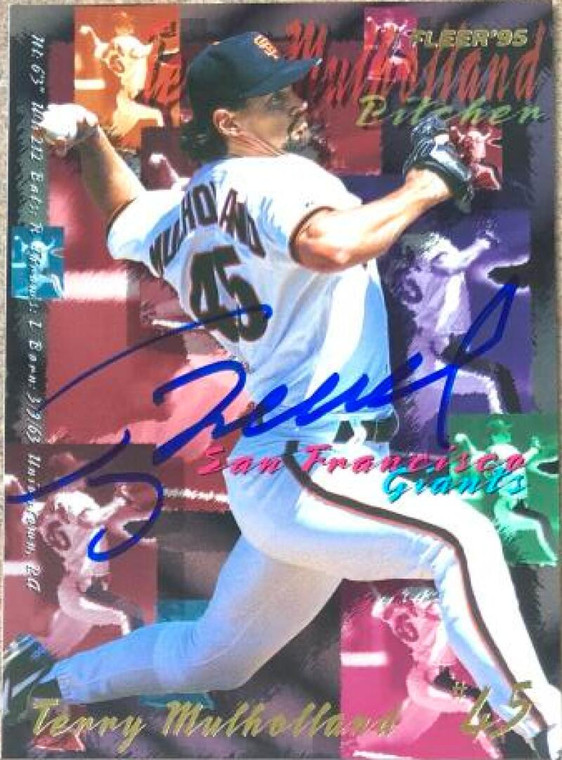 Terry Mulholland Autographed 1995 Fleer Update #U-195