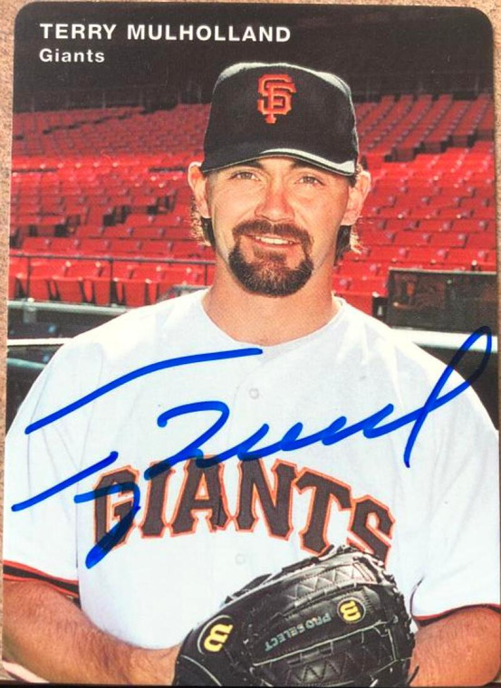 Terry Mulholland Autographed 1995 Mother's Cookies San Francisco Giants #6