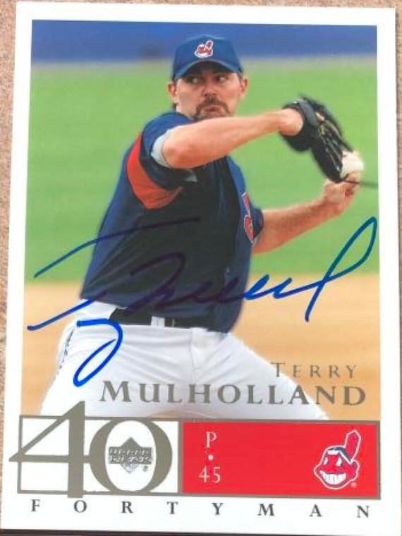 Terry Mulholland Autographed 2003 Upper Deck 40 Man #110
