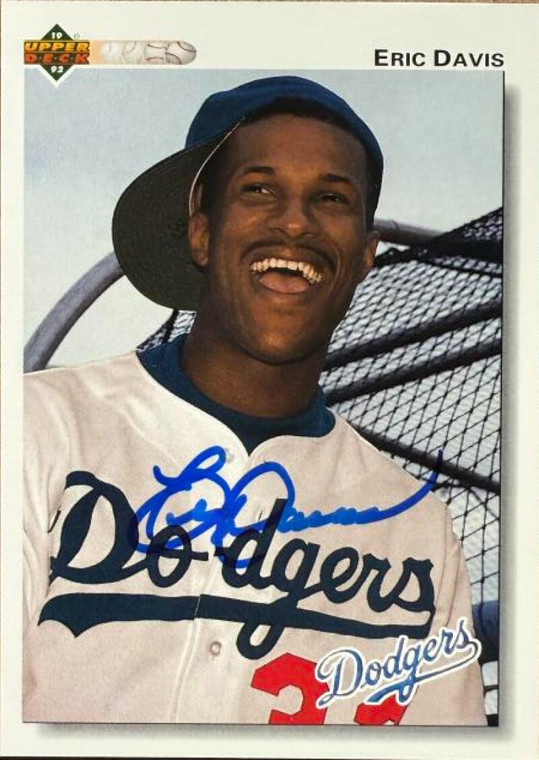 Eric Davis Autographed 1992 Upper Deck #756