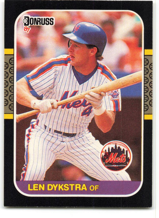 1987 Donruss #611 Lenny Dykstra VG New York Mets 