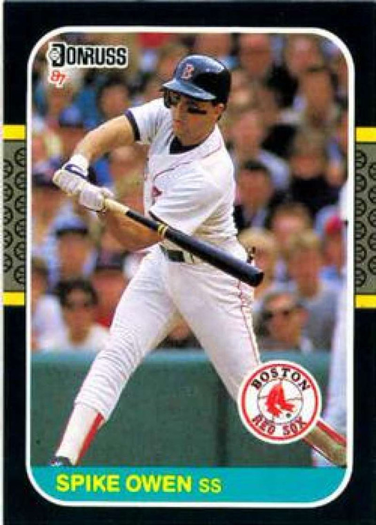 1987 Donruss #633 Spike Owen VG Boston Red Sox 