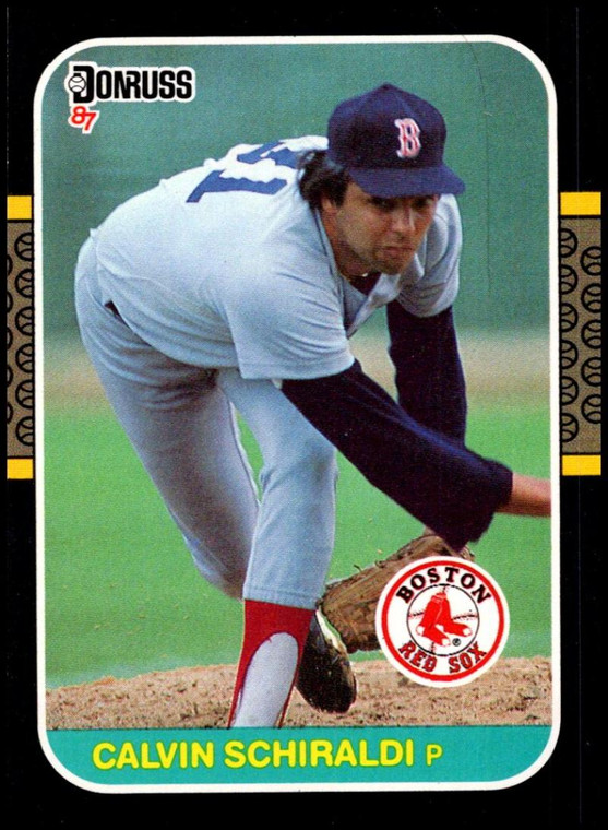 1987 Donruss #641 Calvin Schiraldi VG Boston Red Sox 