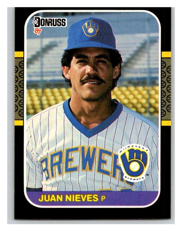 1987 Donruss #90 Juan Nieves VG Milwaukee Brewers 