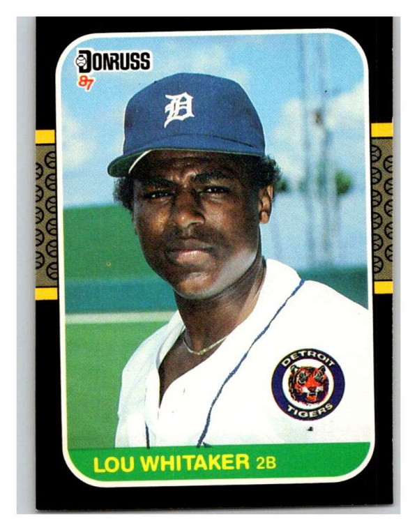 1987 Donruss #107 Lou Whitaker VG Detroit Tigers 