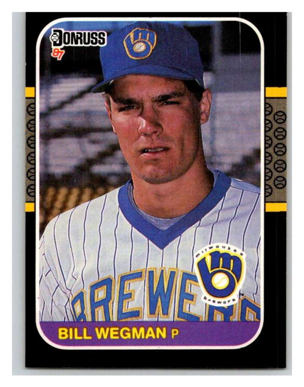 1987 Donruss #109 Bill Wegman VG Milwaukee Brewers 