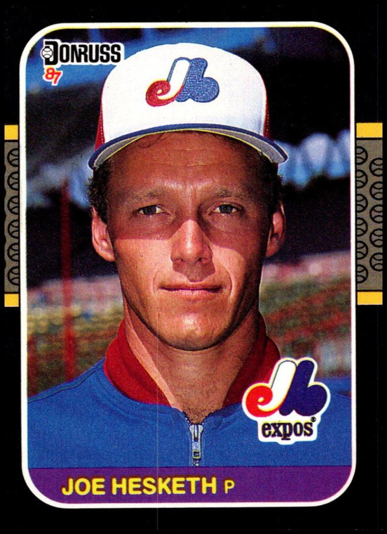 1987 Donruss #134 Joe Hesketh VG Montreal Expos 