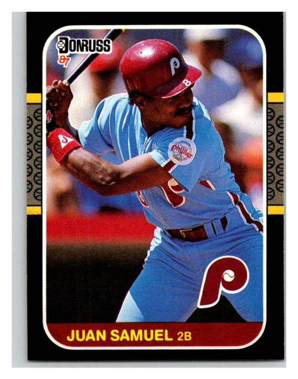 1987 Donruss #165 Juan Samuel VG Philadelphia Phillies 