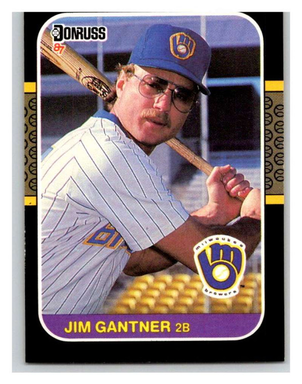 1987 Donruss #172 Jim Gantner VG Milwaukee Brewers 