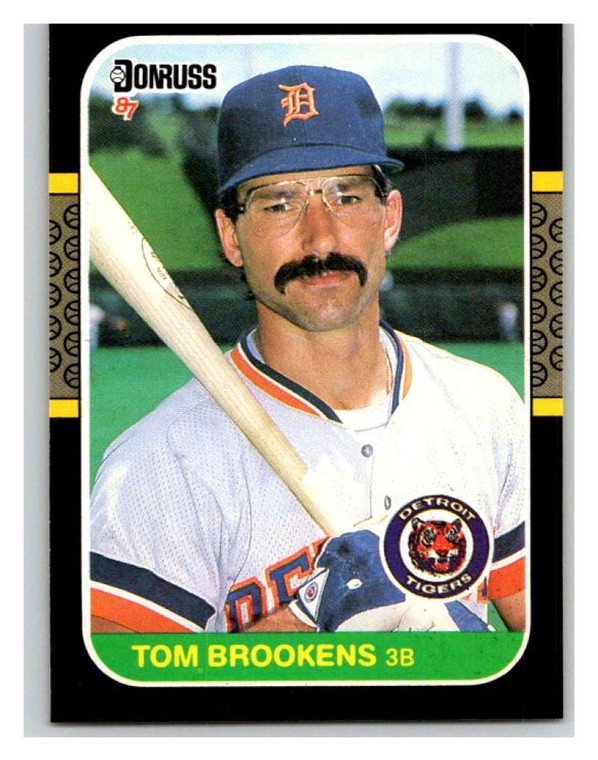 1987 Donruss #296 Tom Brookens VG Detroit Tigers 