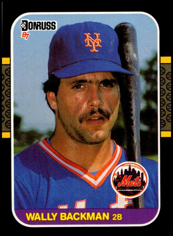 1987 Donruss #316 Wally Backman VG New York Mets 