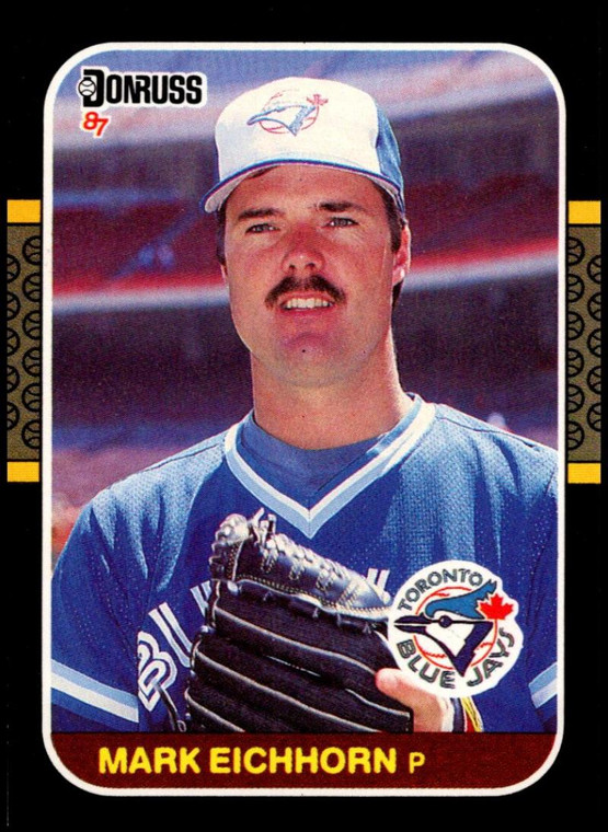 1987 Donruss #321 Mark Eichhorn VG RC Rookie Toronto Blue Jays 