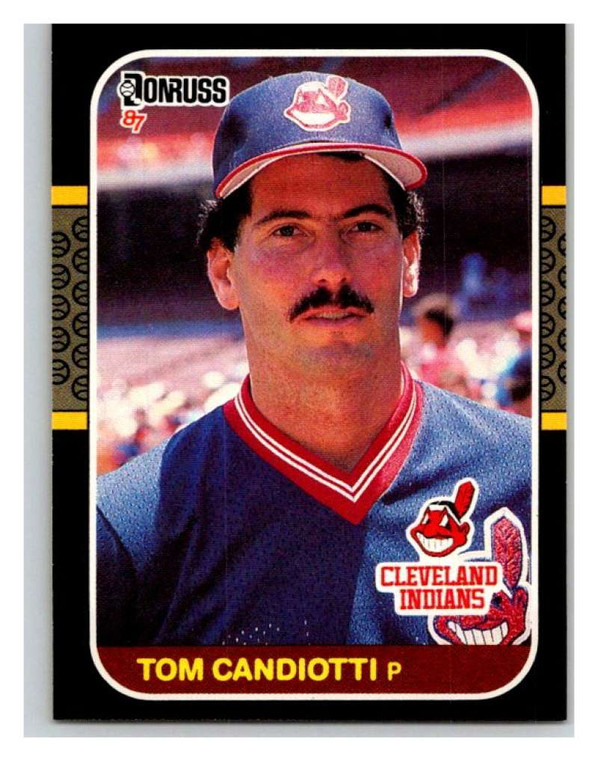 1987 Donruss #342 Tom Candiotti VG Cleveland Indians 