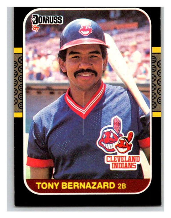 1987 Donruss #377 Tony Bernazard VG Cleveland Indians 