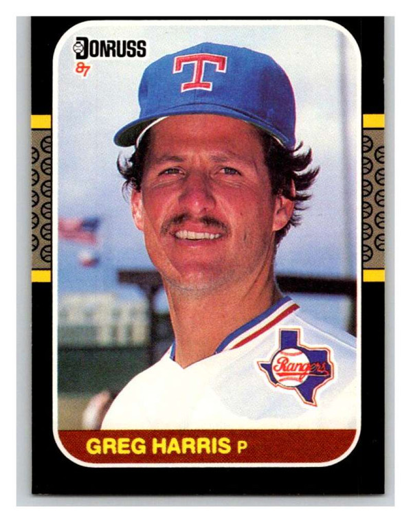 1987 Donruss #382 Greg Harris VG Texas Rangers 