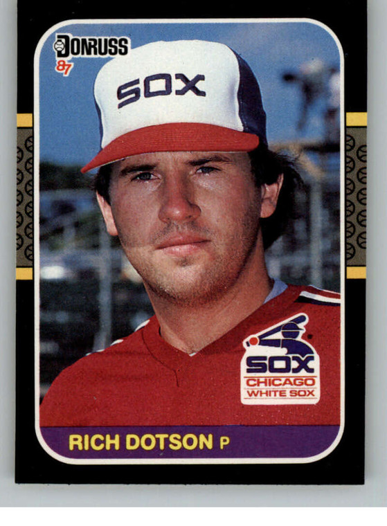 1987 Donruss #383 Richard Dotson VG Chicago White Sox 