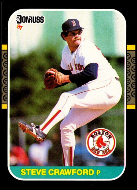 1987 Donruss #399 Steve Crawford VG Boston Red Sox 
