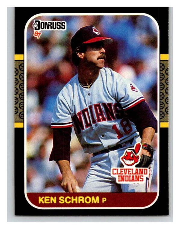 1987 Donruss #403 Ken Schrom VG Cleveland Indians 