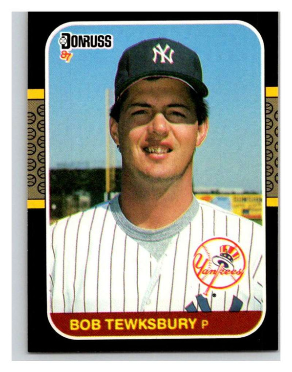 1987 Donruss #422 Bob Tewksbury VG RC Rookie New York Yankees 